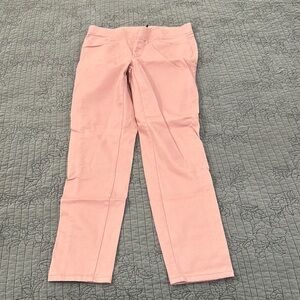 Chic Pink Skinny pull-on Casual Pants
